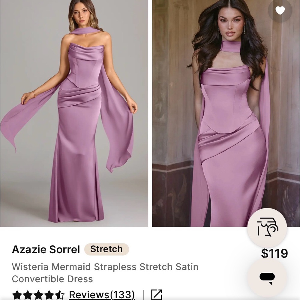 Azazie Purple Bridesmaid Dress